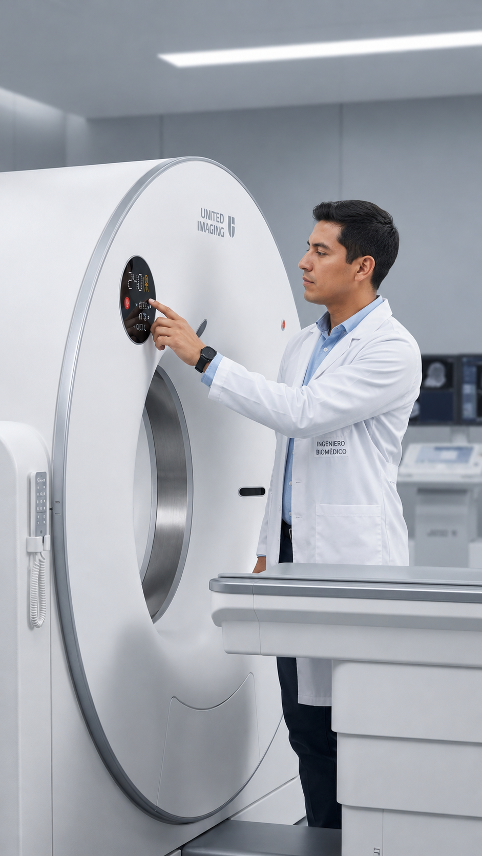 Ingeniero biomédico de IBOT en campo